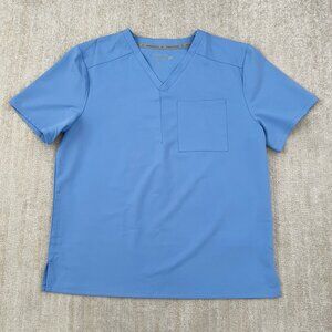 Fabletics Helix One Pocket Scrub Top XL Blue